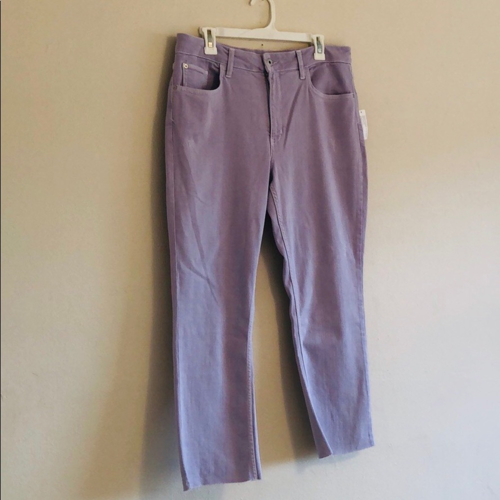 Anthropologie lilac high rise bootcut jeans NWT - Picture 2 of 6